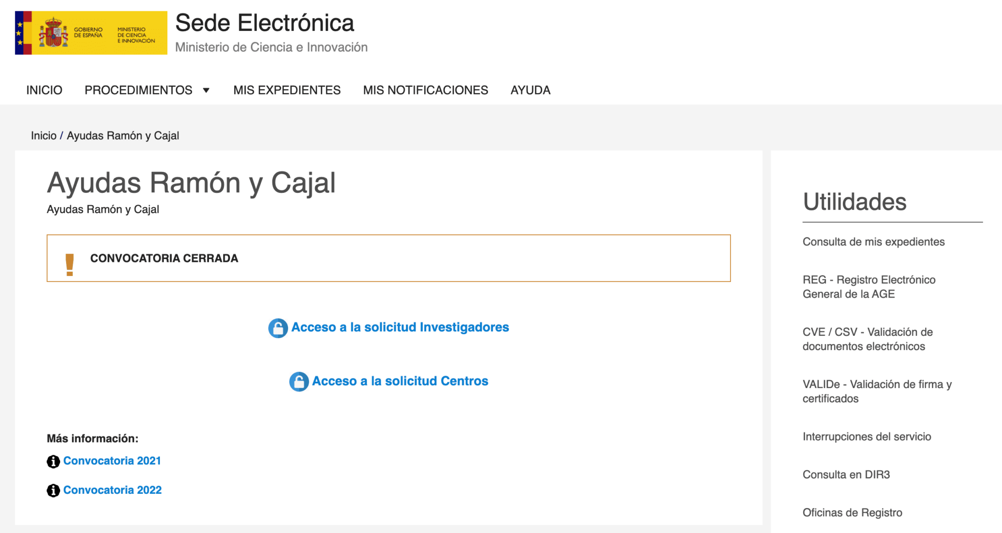 Beca de Ayudas Ramón y Cajal cómo solicitarla, requisitos y cuantías