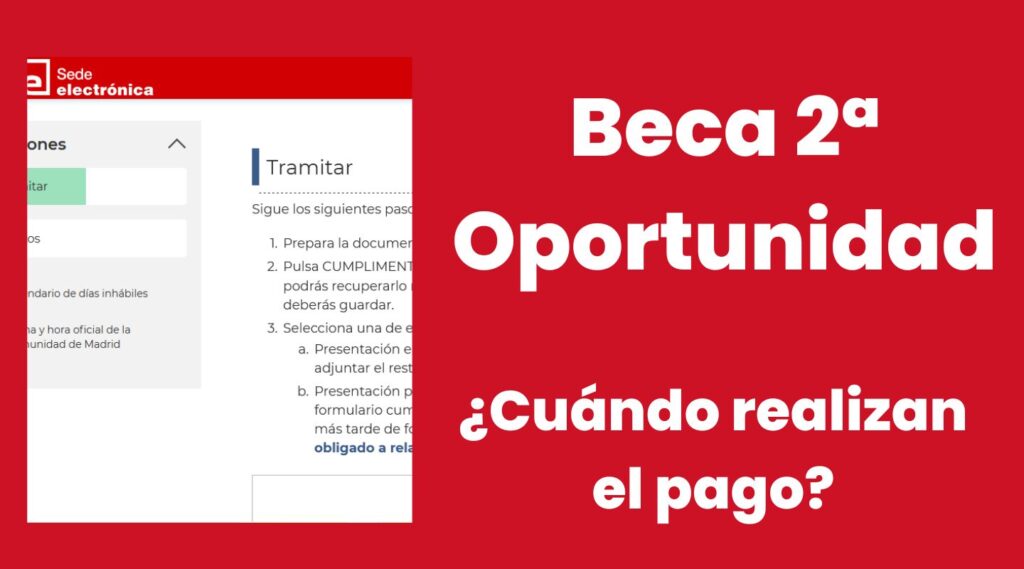 ¿Cuándo pagan la Beca Segunda Oportunidad de Madrid? Becas Edu